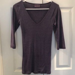 Michael Stars purple slim top